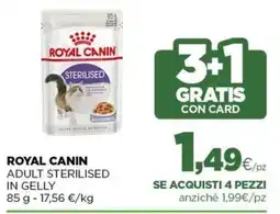 L´Isola dei Tesori Royal Canin adult sterilised in gelly offerta