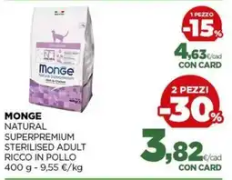 L´Isola dei Tesori Monge Natural Superpremium Sterilised Adult Ricco in Pollo offerta