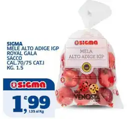 Ok Sigma Sigma mele alto adige igp royal gala offerta