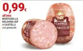 Mortadella Bologna IGP 4 Castelli con pistacchi