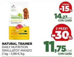 L´Isola dei Tesori Natural Trainer Daily Nutrition Small&Toy Manzo offerta