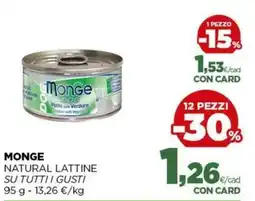 L´Isola dei Tesori Monge Natural Lattine offerta