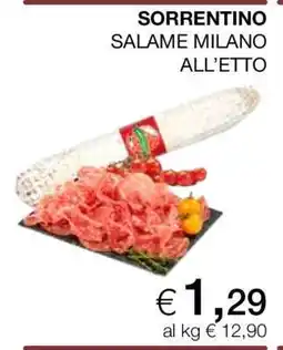 Coop SORRENTINO SALAME MILANO ALL’ETTO offerta