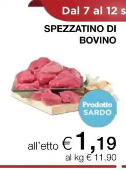 Coop Spezzatino di Bovino offerta
