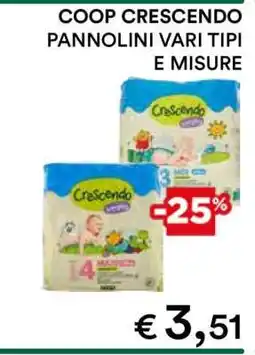 Coop COOP CRESCENDO PANNOLINI offerta