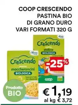 Coop COOP CRESCENDO PASTINA BIO offerta