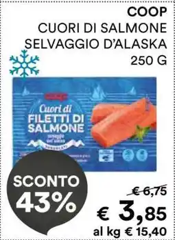 Coop COOP CUORI DI SALMONE SELVAGGIO D’ALASKA 250 G offerta