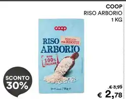 Coop COOP RISO ARBORIO 1 KG offerta