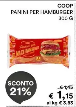 Coop COOP PANINI PER HAMBURGER offerta