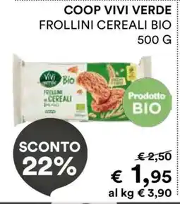 Coop COOP VIVI VERDE FROLLINI CEREALI BIO 500 G offerta