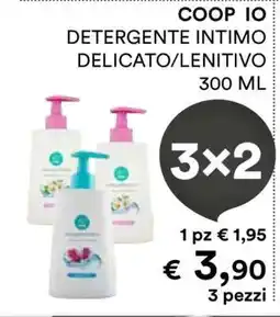 Coop COOP IO DETERGENTE INTIMO DELICATO/LENITIVO 300 ML offerta