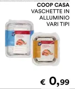 Coop COOP CASA VASCHETTE IN ALLUMINIO VARI TIPI offerta