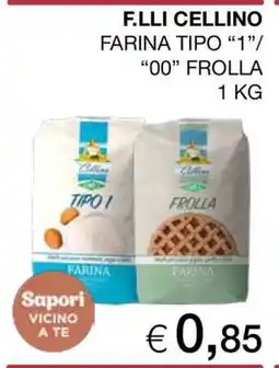 Coop F.LLI CELLINO FARINA TIPO “1”/“00” FROLLA offerta