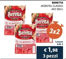 Coop BERETTA WÜRSTEL CLASSICI offerta