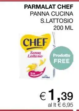 Coop PARMALAT CHEF PANNA CUCINA S.LATTOSIO 200 ML offerta