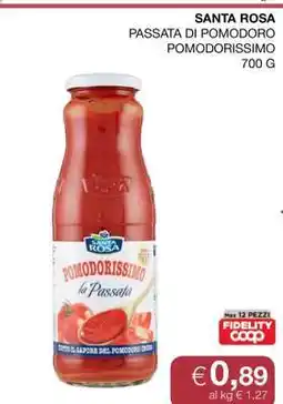 Coop SANTA ROSA PASSATA DI POMODORO POMODORISSIMO offerta
