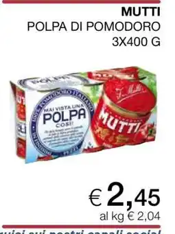Coop Mutti Polpa di pomodoro offerta