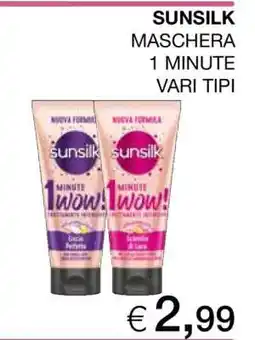 Coop SUNSILK MASCHERA 1 MINUTE offerta