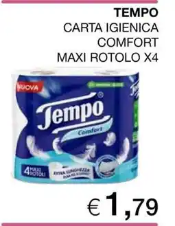 Coop TEMPO CARTA IGIENICA COMFORT MAXI ROTOLO X4 offerta