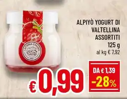 Famila ALPIYÒ YOGURT DI VALTELLINA ASSORTITI offerta