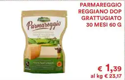 Coop PARMAREGGIO REGGIANO DOP GRATTUGIATO 30 MESI 60 G offerta
