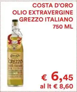 Coop COSTA D’ORO OLIO EXTRAVERGINE GREZZO ITALIANO offerta