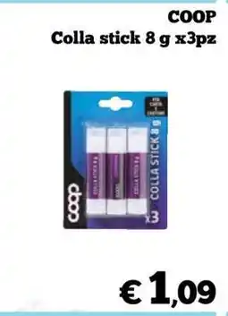 Coop COOP Colla stick 8 g x3pz offerta