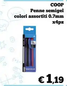 Coop COOP PENNE SEMIGEL offerta