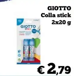 Coop GIOTTO COLLA STICK 2X20 G offerta