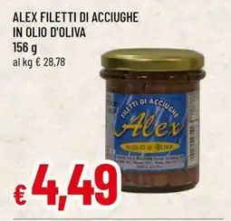 Famila ALEX FILETTI DI ACCIUGHE IN OLIO D'OLIVA offerta