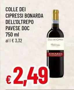 Famila COLLE DEI CIPRESSI BONARDA DELL'OLTREPO PAVESE DOC offerta
