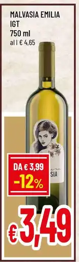Famila MALVASIA EMILIA IGT offerta
