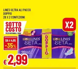 Famila LINES ULTRA ALI PACCO DOPPIO offerta