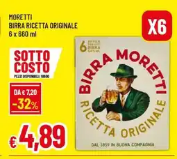 Famila MORETTI Birra Ricetta Originale offerta