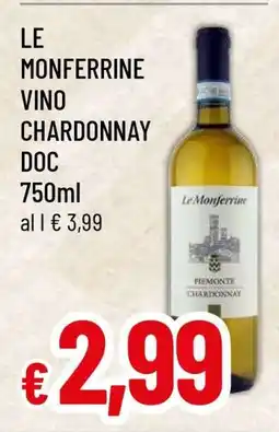 Famila LE MONFERRINE VINO CHARDONNAY DOC 750ml offerta