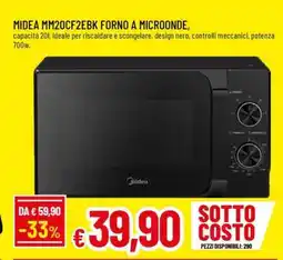 Famila MIDEA MM20CF2EBK FORNO A MICROONDE offerta