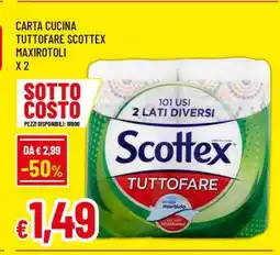 Famila Carta Cucina Tuttofare Scottex Maxirotoli x 2 offerta