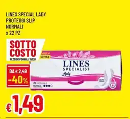 Famila LINES SPECIAL LADY PROTEGGI SLIP NORMALI x 22 PZ offerta