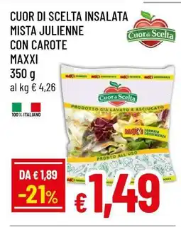 Famila Cuor di Scelta Insalata Mista Julienne con Carote Maxxi offerta