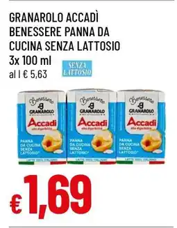 Famila GRANAROLO ACCADÌ BENESSERE PANNA DA CUCINA SENZA LATTOSIO offerta