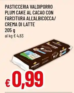 Famila PASTICCERIA VALDIPORRO PLUM CAKE AL CACAO offerta