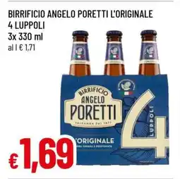 Famila BIRRIFICIO ANGELO PORETTI L'ORIGINALE 4 LUPPOLI offerta