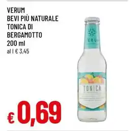 Famila VERUM BEVI PIÙ NATURALE TONICA DI BERGAMOTTO offerta