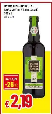 Famila MASTRI BIRRAI UMBRI IPA BIRRA SPECIALE ARTIGIANALE offerta