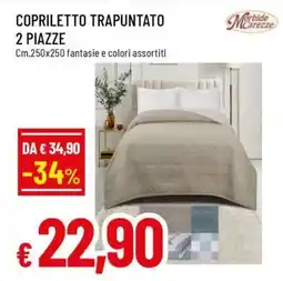 Famila COPRILETTO TRAPUNTATO 2 PIAZZE offerta