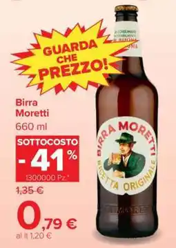Carrefour BIRRA MORETTI offerta