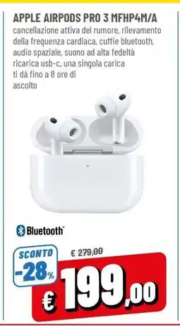 Famila APPLE AIRPODS PRO 3 MFHP4M/A offerta