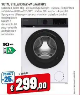 Famila SILTAL STLLAI100A214V LAVATRICE offerta