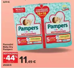 Carrefour Pannolini Baby Dry Pampers offerta