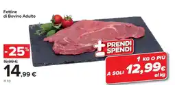 Carrefour Fettine di Bovino Adulto offerta